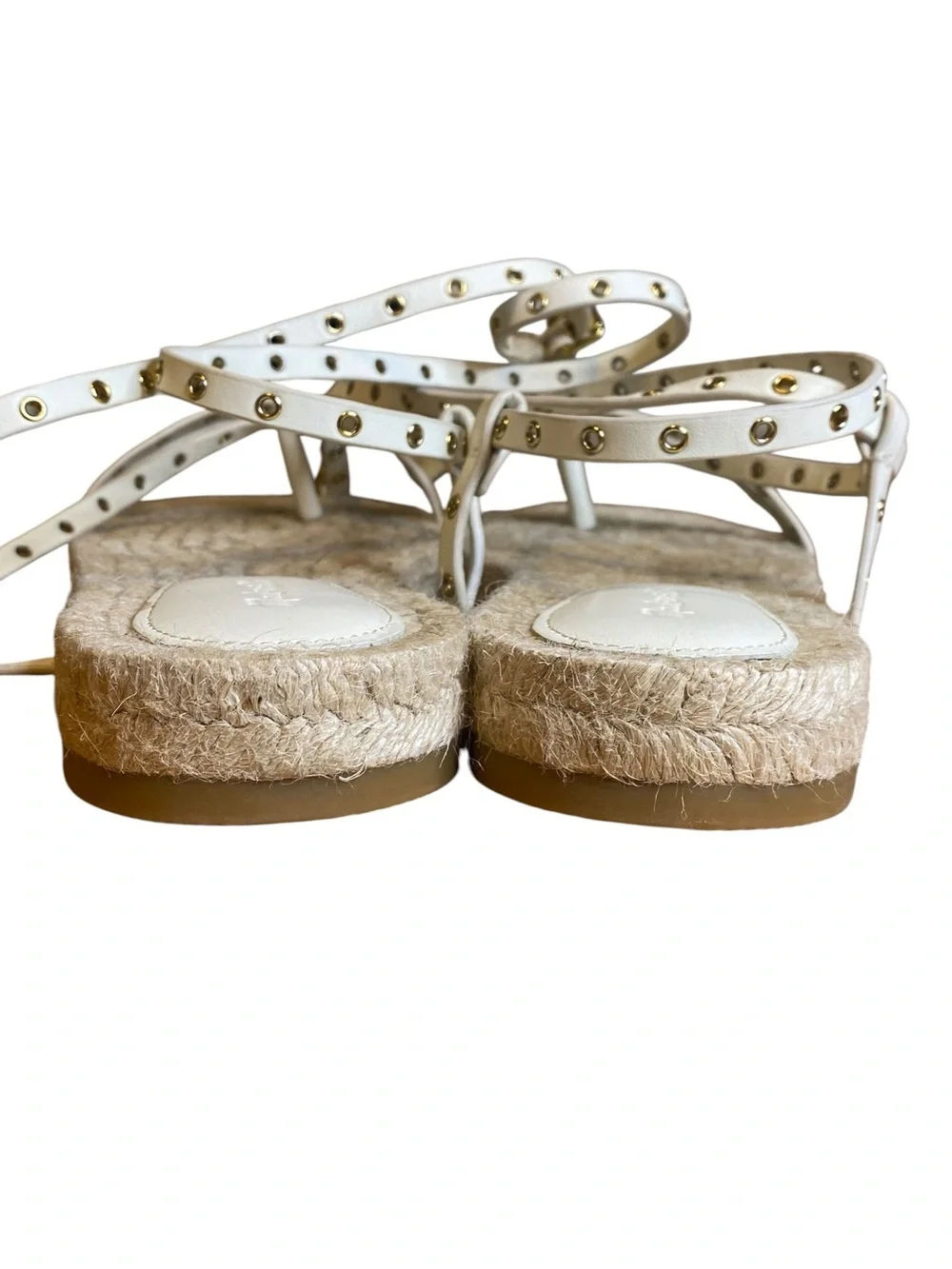 Madewell Mira White Espadrille Beachy Sandals Women’s Size 8